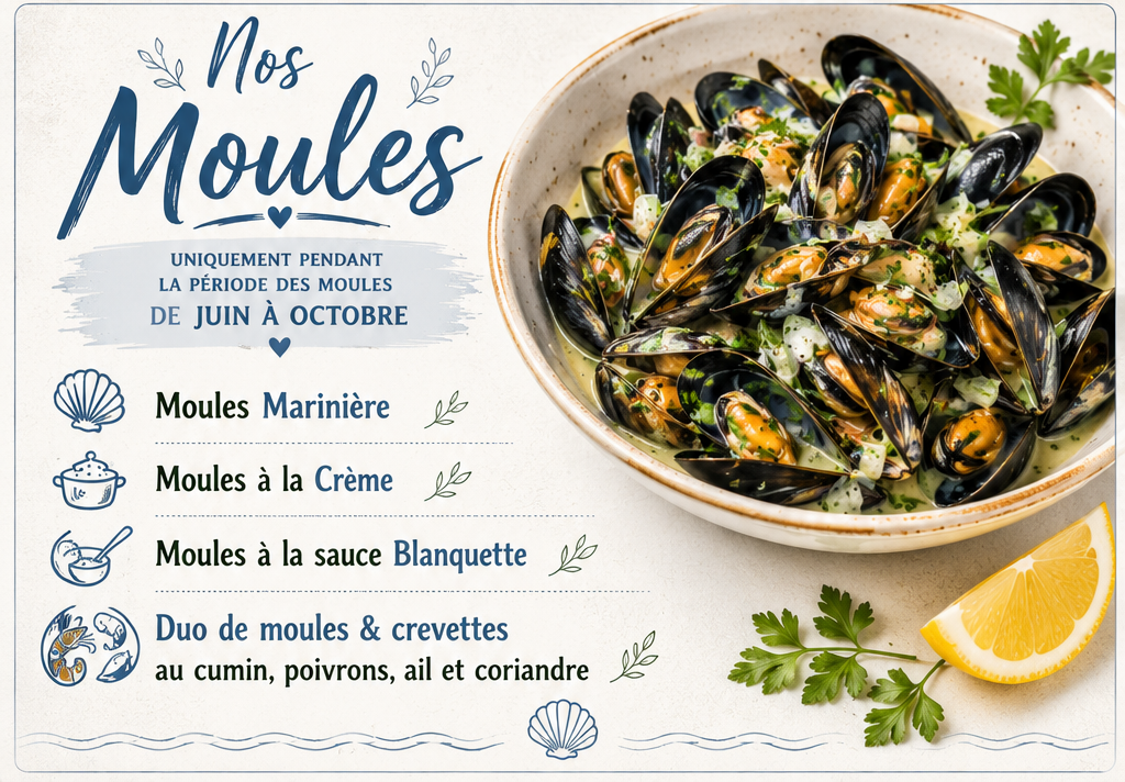 Moules en tout genre